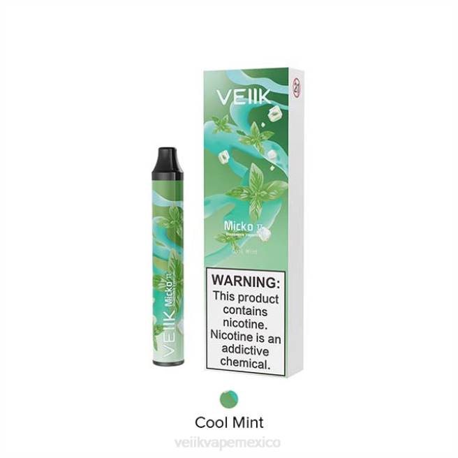 N882W22 - VEIIK micko - VEIIK Micko Pie vaporizador desechable 600 inhalaciones menta fresca